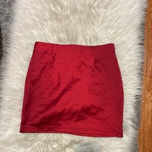 Red Mini Skirt